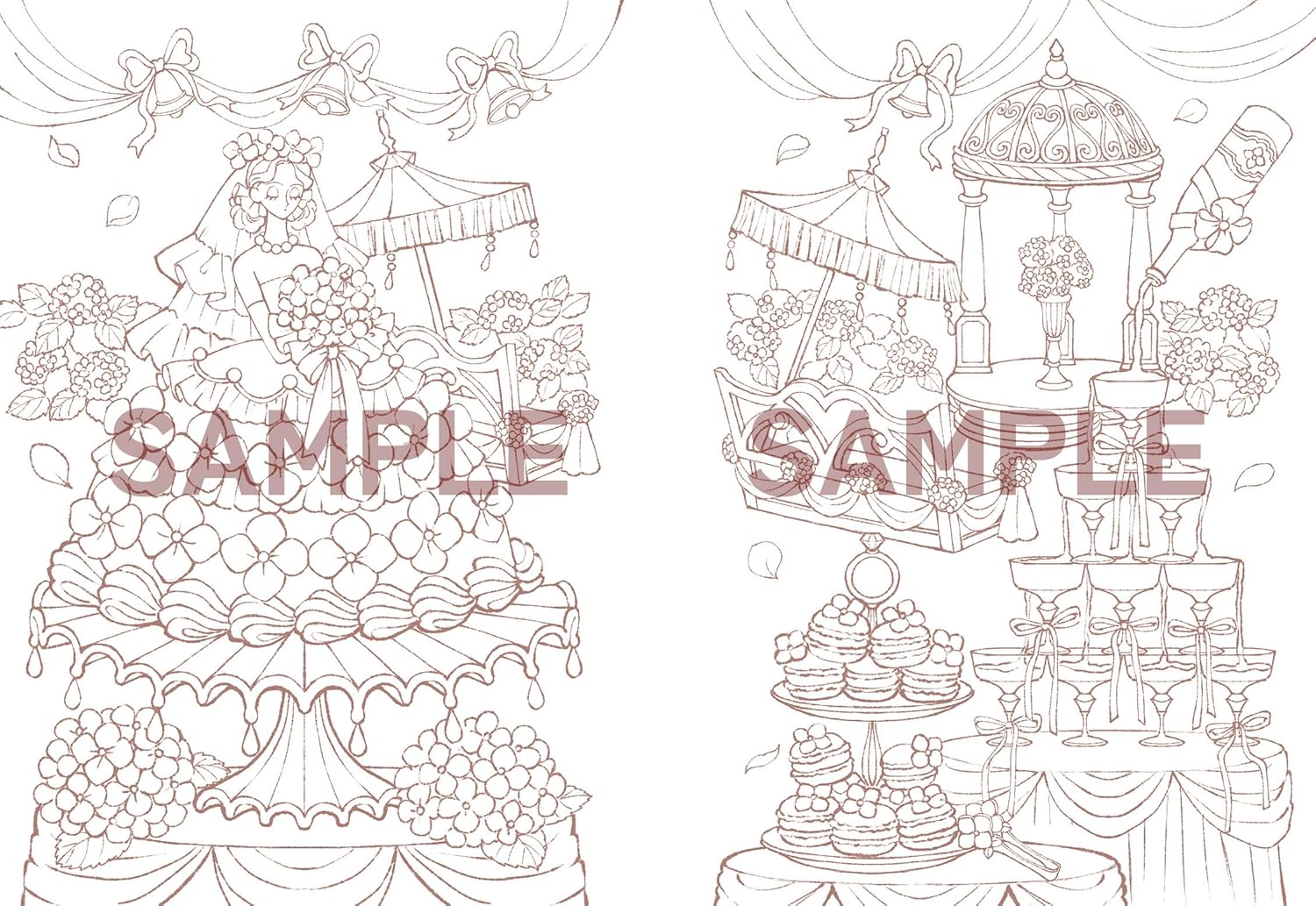 Tea Time in Wonderland - Japanese Coloring Book