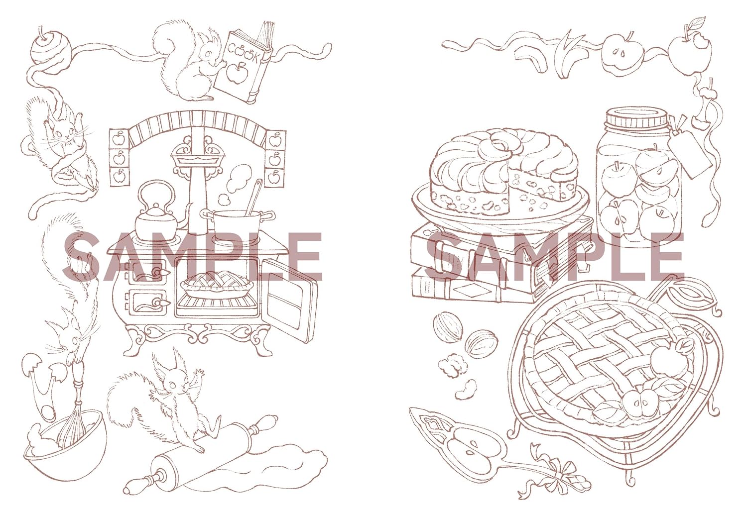 Tea Time in Wonderland - Japanese Coloring Book