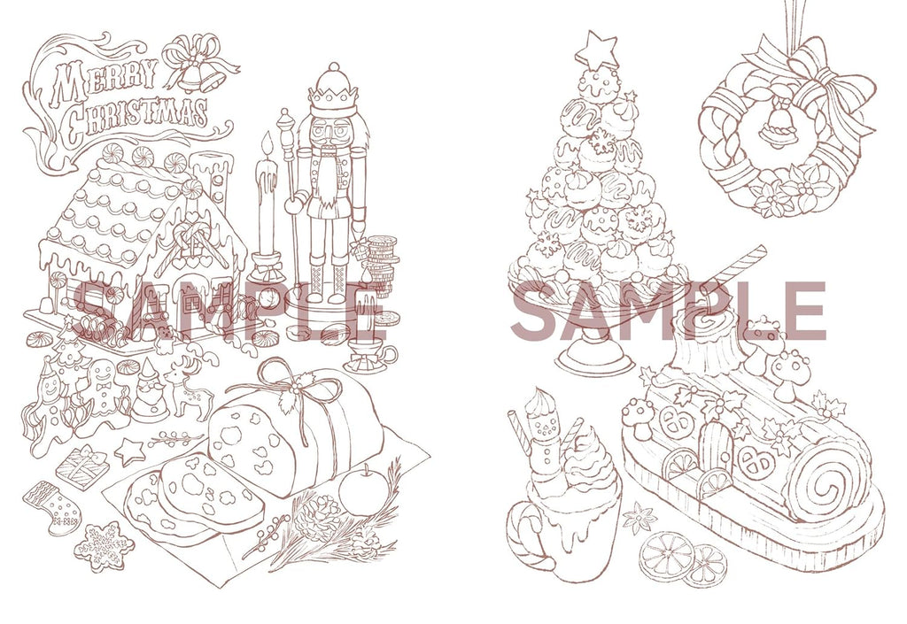 Tea Time in Wonderland - Japanese Coloring Book